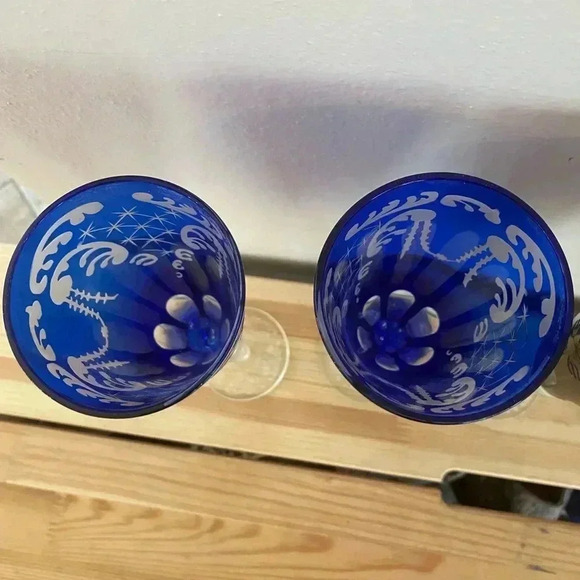 Sorelle Vintage Fine Laser Etched Wine Glasses - Picture 7 of 9